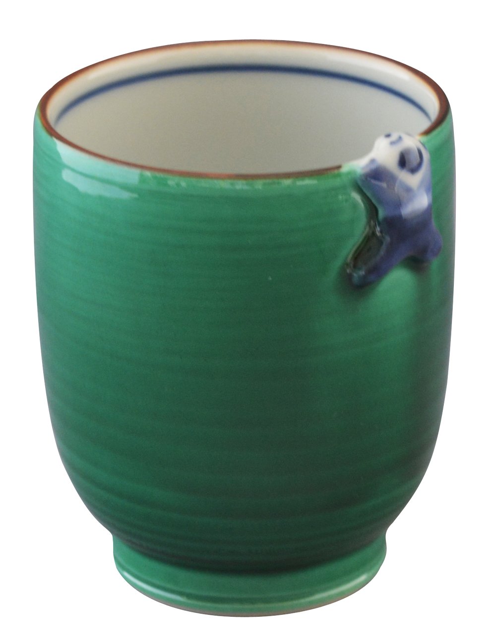 Amazon｜京焼 清水焼 昇峰窯 湯呑 小 青交趾唐子付 A7-8小